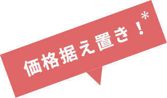 価格据え置き！