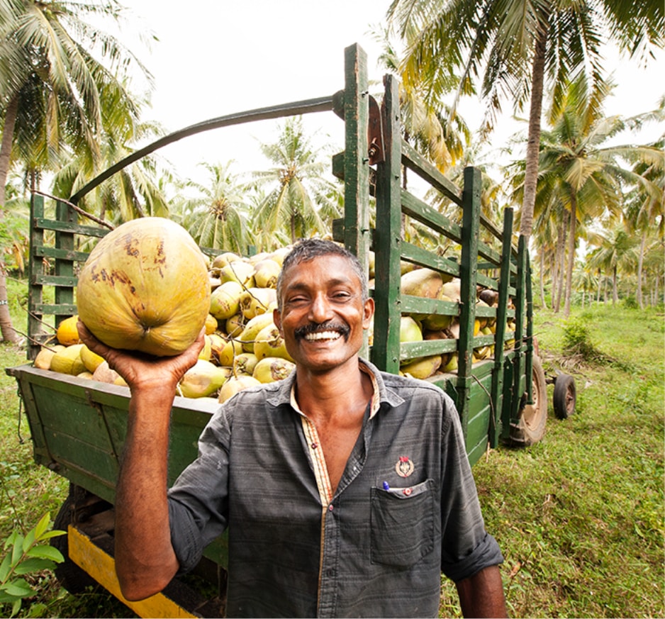 ドクターブロナー　フェアトレードプロジェクト　スリランカのココナッツオイル生産者