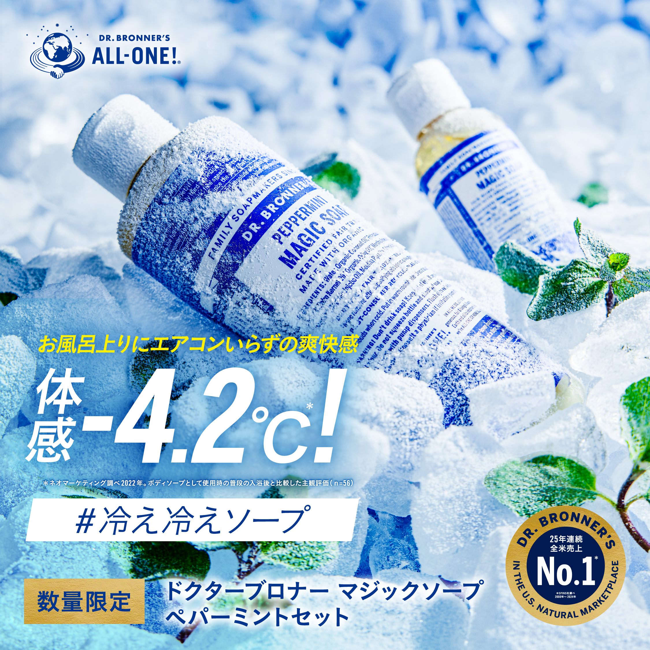 【数量限定】マジックソープ ペパーミントセット（2025年5月1日（木）先行発売、2025年5月22日（木）全国発売）